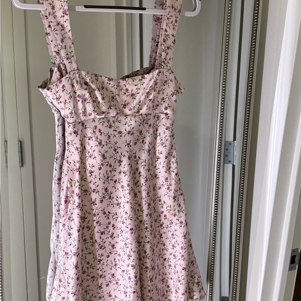 Zara Pink Floral Mini Dress
